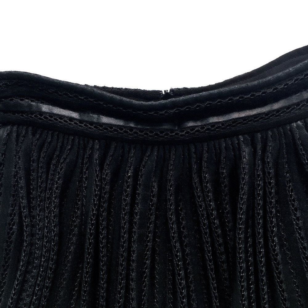 Maje James Mesh-stripe Flared Skirt - Picture 6 of 8